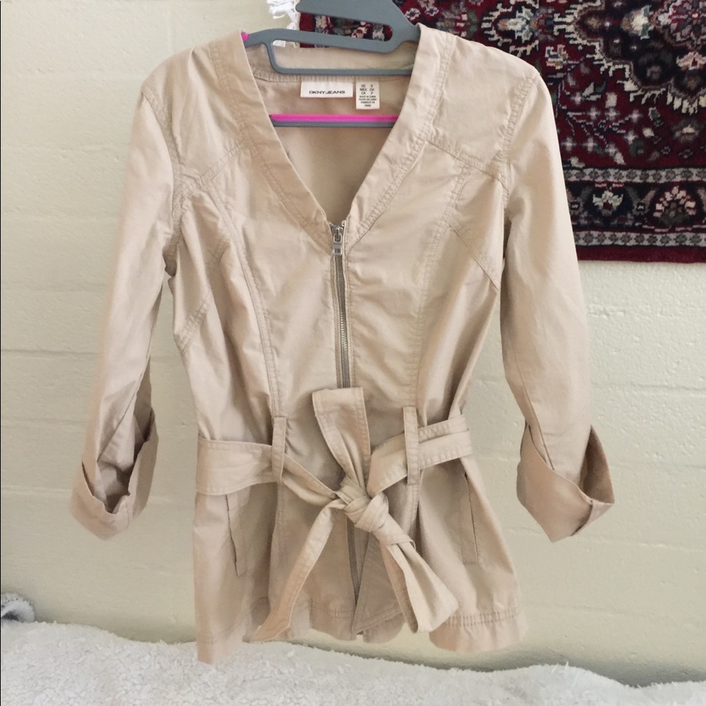 DKNY Beige Spring Jacket